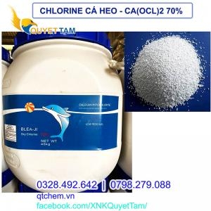 CHLORINE CÁ HEO - CHLORINE 70% - CALCIUM HYPOCHLORIDE CA(OCL)2